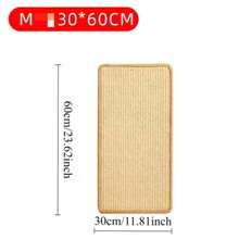 1PC Cat Scratcher Mat Natural Sisal Cat Scratch Mats Scratching Pad Protect Carpets And Sofas For Cat Paw Training