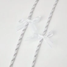 1 件白色传统婚礼套索绳，婚礼情人节仪式装饰，天主教团结绳，适合婚礼仪式