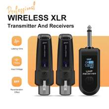 LMBGM A11 Wireless XLR Transmitter & Receiver: Connect Your Microphones Wirelessly With XLR Adapters For Dynamic And Condenser Mics - Black - View 2