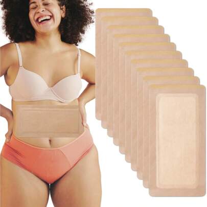 10/20pcs Castor Oil Pack Wrap, Large Castor Oil Pack Wrap , Organic Castor Oil Pack Self-Adhesive, 11.8"X6.3", Anti Leakage, No Wash, Portable (Oil Not Included)