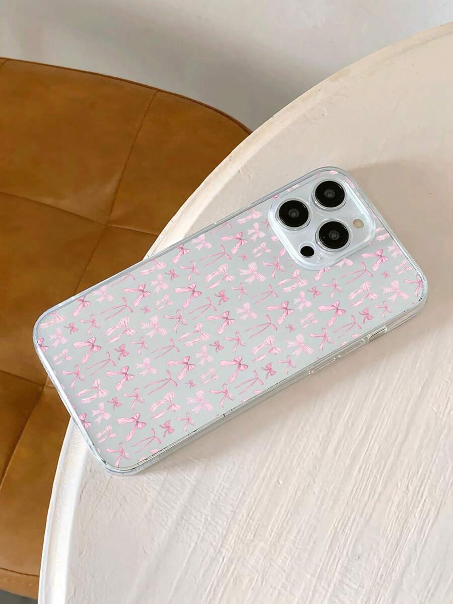 Cover Ibrida Per IPhone 14/15/13/12/11/X/XR/XS, Pattern Rosa, Antiurto, Sottile, Bubble.store