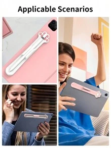 Silicone Pen Holder Compatible With Apple Pencil Pro 1st 2nd USB-C Cute Paw Stylus Pen Case Compatible With Samsung S Pen S6 Lite S7 FE S8 S9 S10 Tablet Accessories