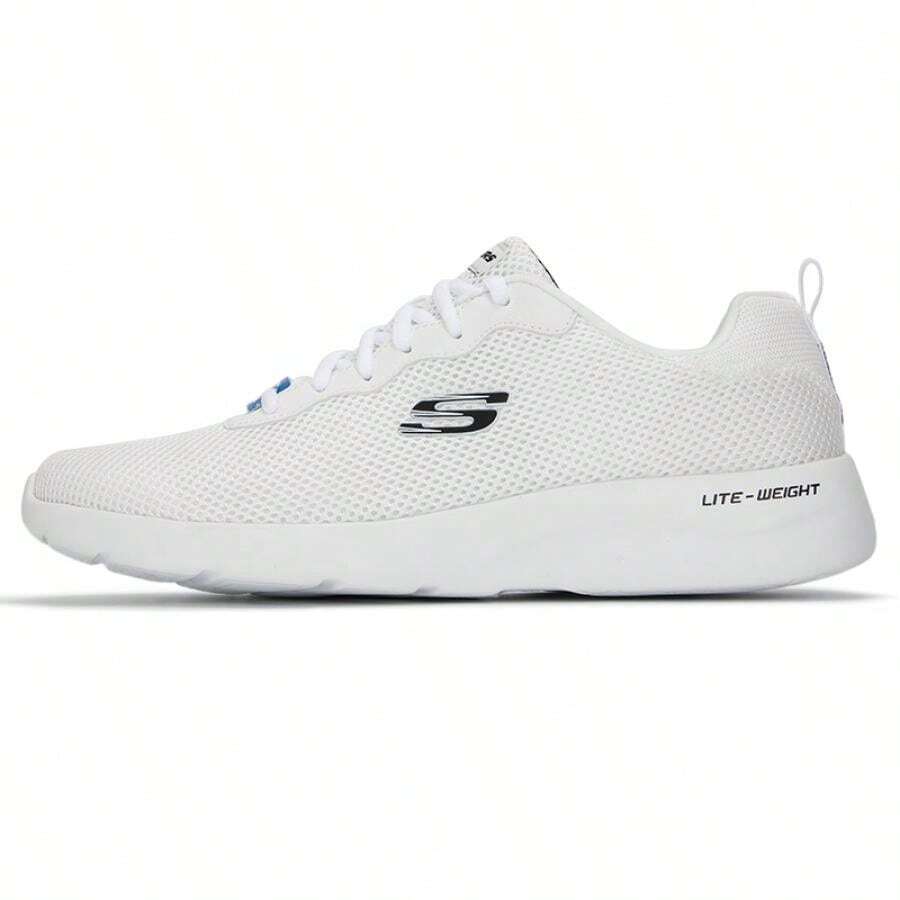 Skechers 男式运动训练鞋，透气休闲健身鞋，带 EVA 鞋底，跑步运动鞋 58362-WHT - 白色 - 查看 1