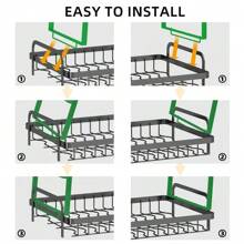 1 pieza Escurridor de doble capa con capacidad grande y desmontable | Organizador de cocina de uso múltiple para el hogar y el restaurante