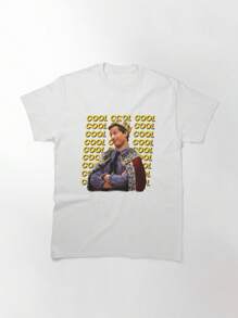 Brooklyn Nine Nine | B99 Classic T-Shirt, Women's T-Shirt, 220g Pure Cotton, Casual Crew Neck, Perfect For Socializing, Weekend Outings, And Travel. - trắng - Xem 1