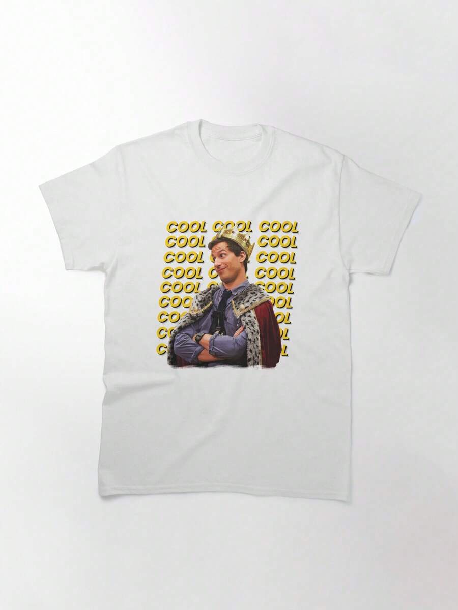 Brooklyn Nine Nine | B99 Classic T-Shirt, Women's T-Shirt, 220g Pure Cotton, Casual Crew Neck, Perfect For Socializing, Weekend Outings, And Travel. - 白色 - 查看 1