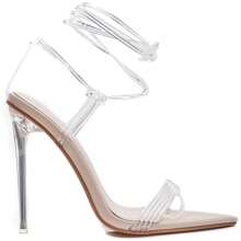 Women's Elegant Pointed Toe High Heel Sandals, Summer - Beige - View 3