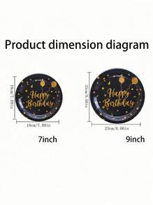 Bộ 24 món, Làm từ nhiều chất liệu, Bao gồm đĩa giấy dùng một lần, đĩa giấy chủ đề hoạt hình, đĩa giấy 7 inch, đĩa giấy 9 inch, đĩa tiệc dùng một lần, Chất liệu, đĩa giấy, phụ kiện tiệc, đồ trang trí tiệc, đĩa tráng miệng, dùng cho tiệc tùng, tụ tập, tiệc nướng, dã ngoại, cắm trại, - Nhiều màu - Xem 7