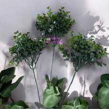 "3 Bouquets Of High Quality Artificial Buchinho Foliage" - màu xanh lá - Xem 2