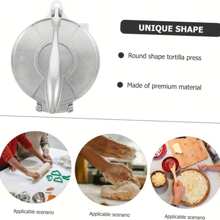 1 件 6.3 英寸/7.87 英寸玉米饼压榨机、铝制玉米饼制作机、面粉玉米饼制作机、印度煎饼制作机、墨西哥薄饼制作机、墨西哥卷饼制作机 - 銀色 - 查看 8