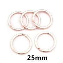 20Pcs 25-30mm Metal Key Ring Laveros Clasp Findings Key Chain Split Ring DIY Jewelry Making Accessories Findings - Split Ring - View 20