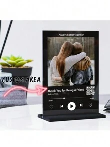 لوحة أغنية مخصصة مع حامل قطعة واحدة، هدية للأم، هدايا عيد الأم، الهدية لها، الهدايا له، كهدية لأفضل صديق، يمكنك ارتداء الورك، قم بزياده هدايا موسم العودة إلى المدرسة