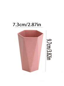 浴室牙刷牙膏储存杯六角钻石形牙刷杯旅行洗漱杯家居浴室装饰秋季装饰返校