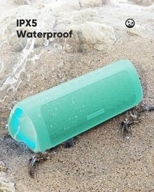 Bluetooth Speaker With HD Sound, Portable Wireless, IPX5 Waterproof, Up To 20H Playtime, TWS Pairing, BT5.3, For Home/Party/Outdoor/Beach, Electronic Gadgets, Birthday Gift (Black) - 1pcs-teal - View 7