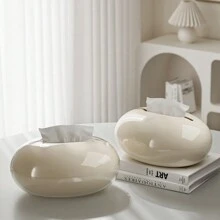 Une boîte à mouchoirs en art magnétique créative, boîte à papier de table de salon haut de gamme simple en forme de goutte d'eau, support à mouchoirs circulaire magnétique pour personnes âgées, pièces de décoration élégantes pour la maison, rangement pour mouchoirs en forme de goutte d'eau, décoration de salle de bain, organisateur de salle de bain pour l'été