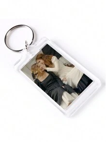 定制透明亚克力相框钥匙扣、照片插入钥匙扣，包括心形、矩形等规格，非常适合个性化钥匙扣 DIY 礼物亚克力相框钥匙扣钥匙扣、清晰图片钥匙扣作为礼物、情侣钥匙扣、家庭礼物、亲爱的朋友礼物、圣诞礼物、送给她/他的礼物