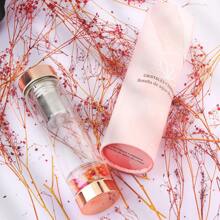 Botella de agua de cristal de energía de piedra natural,Botellas De Cuarzo de vidrio 450ML,Termos para agua,Piedra Curativa,Relaja,Caja de embalaje exquisita,Rose Gold - Verde - Ver 9