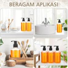 5 verpakkingen navulbare PET-pompdispenserflessen - 8,45 oz helder, lekvrij, olievrij voor shampoo, body wash, massageoliën, DEHP-vrije cilinder met soepele drukpomp