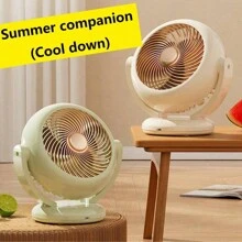 1 件 3 档新款摇头迷你风扇充电长寿命便携式小风扇桌面 USB 台式风扇