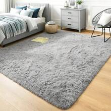 推荐 1 件橙色毛绒布艺地毯，柔软舒适温暖毛茸茸易于清洁的脚下毛茸茸装饰地毯，适用于卧室、靠窗座位、客厅、休闲区、娱乐区和其他室内空间 - 橘色 - 查看 9