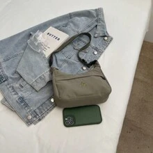 Nuova borsa a tracolla casual e alla moda per le donne, elegante borsa a tracolla in nylon leggero, può contenere rossetto, cosmetici, telefono, occhiali