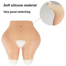 Fashion Women's Silicone Buttock Lifting Open-Crotch Pants, Honeycomb Silicone Buttocks Pad, Realistic Full Thigh Shaping Shapewear, Lifting Butt Line