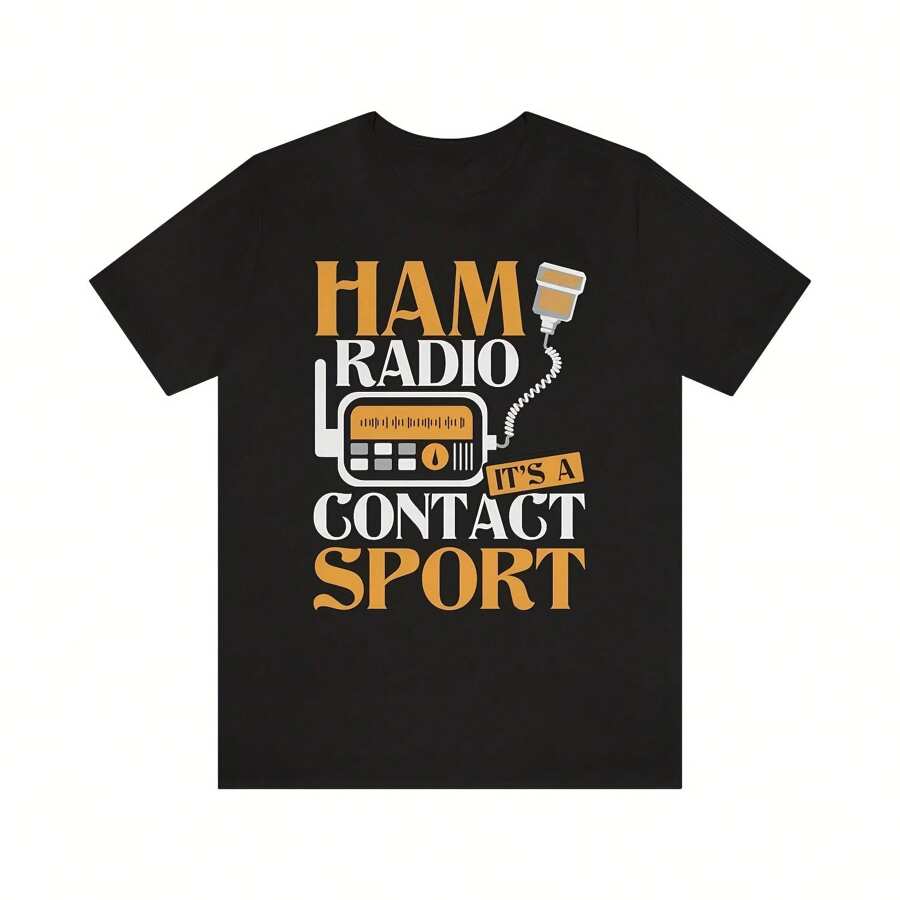 Camiseta de radioaficionado Regalo de radioaficionado Regalo de radioaficionado para él y para ella Camiseta de operador de radio Camiseta divertida de radioaficionado Camisetas de radioaficionado - Negro - Ver 1