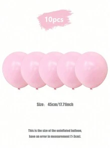 5/10pcs 18-Inch Blue, White, Pink, And Red Latex Balloons, Creating A Romantic Atmosphere For Weddings, Birthdays, Valentine's Day, And Parties - Multicolor - View 13
