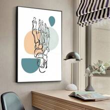 1 pieza Póster de arte de pared sin marco Anatómico médico abstracto: Corazón, diente, hueso Cartel de arte nórdico Decoración mural para juegos - Multicolor - Ver 31