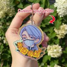 1件定制图片照片亚克力钥匙扣,个性化亚克力钥匙链,异形亚克力汽车钥匙链,背包挂件,情侣款,朋友款,名人款,卡通款,企业Logo款,耐用,不锈钢材质,色彩缤纷,可爱,萌系,趣味,卡哇伊,Y2K风格,时尚,男女通用,休闲风,可定制,送给他的理想礼物,送给她的理想礼物,男友,女友,家人,朋友,孩子,周年纪念日,情人节,母亲节,生日,儿童节,父亲节,毕业典礼,婚礼,乔迁之喜,小饰品,春季系列 - 圓圈鐳射鑰匙扣 - 查看 2