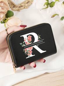 Burgundrote Tasche Charlie Rotwein Roter Umschlag Modische und hochwertige Kartenetui Tasche Leicht zu tragen Münztasche mit mehreren Fächern Reißverschluss Multi-Slot Einfache Kreditkartenfächer Multifunktions Damenbrieftasche Kartentasche Mini Geldbörse Geldbeutel Kartenetui