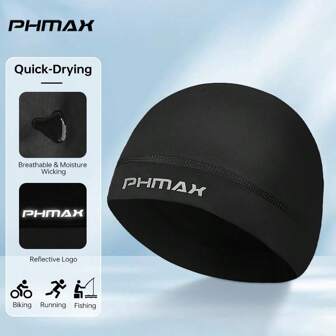 PHMAX Lightweight, Moisture Wicking, Breathable Cycling Skull Cap/Helmet Liner For Men And Women, Suitable For Summer Sports And Running