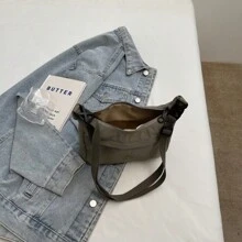 Nuova borsa a tracolla casual e alla moda per le donne, elegante borsa a tracolla in nylon leggero, può contenere rossetto, cosmetici, telefono, occhiali