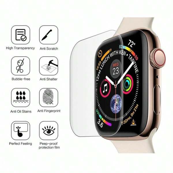 5 pezzi Protettori per schermo in TPU per - Compatibili con Series - Resistenti ai graffi, alta definizione, schermo sensibile al tocco, facile da installare, senza bolle - Compatibili con orologi, regalo perfetto per compleanni, famiglia, amici - Proteggi schermo, cover, accessori per orologi