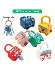 Inspiring Imagination: Early Learning Train Lock - Creative Key Matching Game (3-6 Years Old) Children's Educational Toy Set - Colorful Keys And Lock Puzzles, Train Track Toys - Enhance Positive Thinking And Hands-On Abilities - Perfect Birthday Or Holiday Gift For Parents And Kids