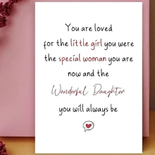 1 Pc Funny Daughter Birthday Card, Happy Birthday Daughter Card, Special Daughter Card, You Will Always Be A Wonderful Daughter, Envelope, Small Business Items, Thank You Cards, Birthday Gifts, Cards, Unusual Items, Gift Cards - Multicolor - View 3