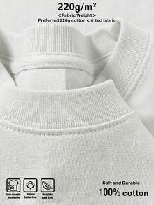 Vintage-Font ARCHIVE 99 Men's Cotton T-Shirt Retro Graphic Printed 100% Cotton Tee 220g Round Neck Short Sleeve - 白色 - 查看 8