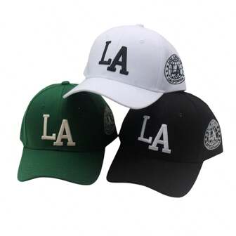 1pc Unisex Letter Embroidered Baseball Cap, Adjustable Outdoor Casual Sun Protection Hat, Suitable For Spring, Autumn Travel, Beach Holiday