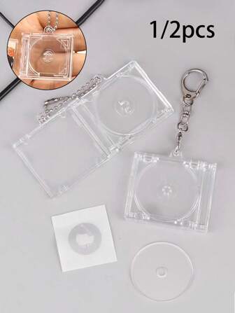Porte-clés en acrylique, boîte CD vinyle, étoile, album, supporter les fans de concert. Pendentifs DIY, pendentifs de sac, pendentifs de casque, mini-boîte CD, album, pendentif porte-clés. Porte-clés en acrylique DIY, périphériques commémoratifs d'album mini-supportés par les fans, cadeaux de fête d'anniversaire