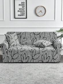 1 件印花沙发套客厅弹力防脏沙发套家用沙发垫套家居装饰 - 彩色 - 查看 1
