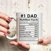 Mejor regalo para mamá y papá, tazas de café para mamá y papá, regalos para padres de parte de hija o hijo, regalo de aniversario para padres, 11 Oz - Papá - Ver 2