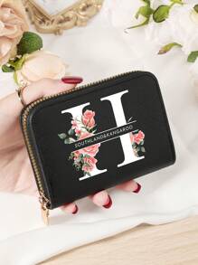 Burgundrote Tasche Charlie Rotwein Roter Umschlag Modische und hochwertige Kartenetui Tasche Leicht zu tragen Münztasche mit mehreren Fächern Reißverschluss Multi-Slot Einfache Kreditkartenfächer Multifunktions Damenbrieftasche Kartentasche Mini Geldbörse Geldbeutel Kartenetui