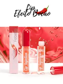 Lip Injection Big Mouth With Color, Lip Gloss Lipstick Makeup Febella - 彩色 - 查看 6