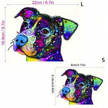 1pc/2pcs/3pcs Pitbull Iron On Heat Transfer Vinyl Stickers - Decor Decals For Clothes, T-Shirt, Hoodies, Pillows, Hats, Bags