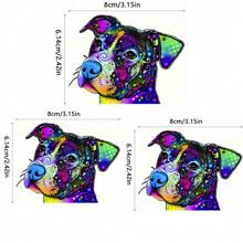 1pc/2pcs/3pcs Pitbull Iron On Heat Transfer Vinyl Stickers - Decor Decals For Clothes, T-Shirt, Hoodies, Pillows, Hats, Bags