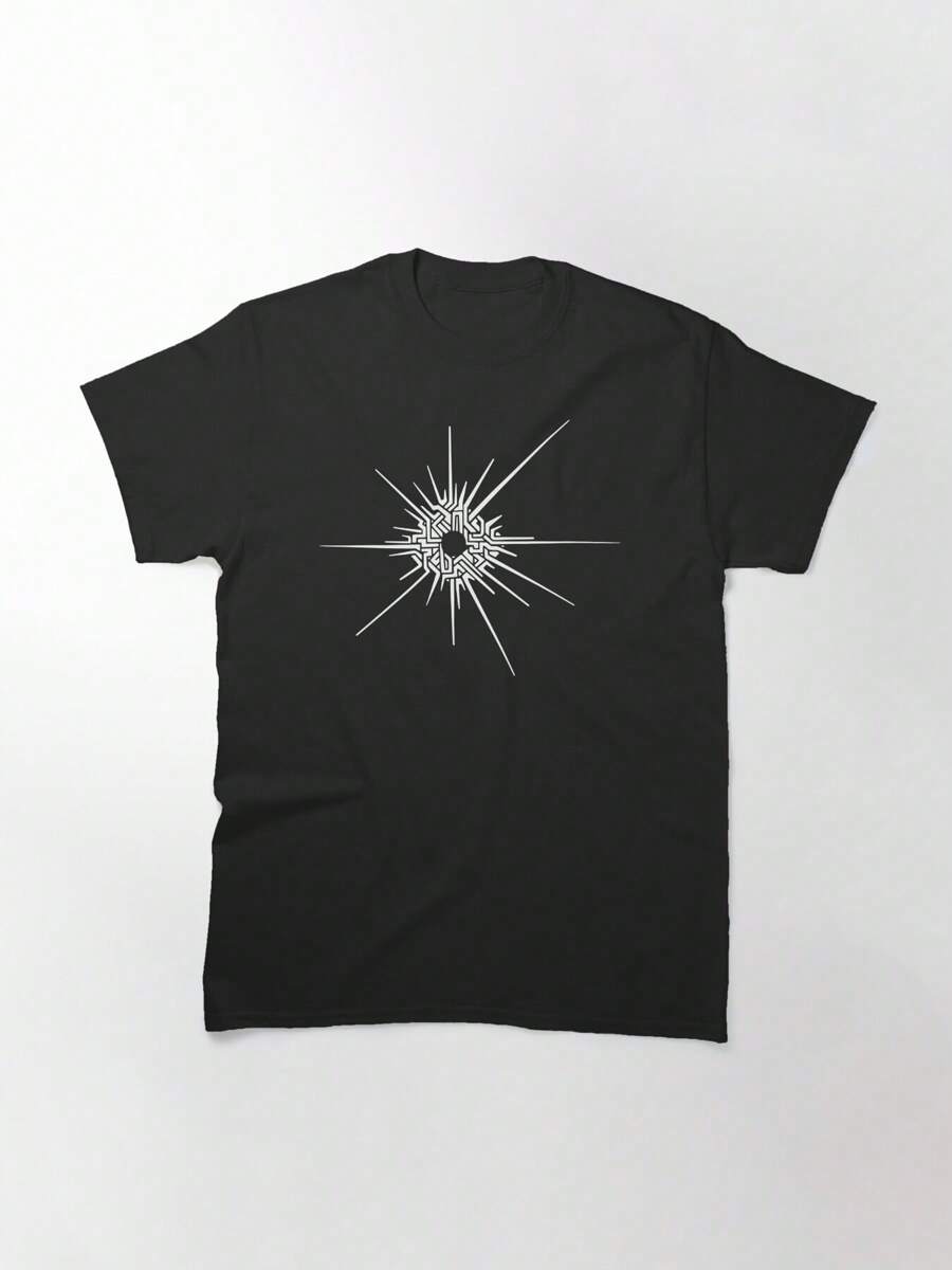 Outer Wilds™ - Eye Of The Universe (White) Classic T-Shirt, Women's T-Shirt, 220g Pure Cotton, Casual Crew Neck, Perfect For Casual Outings, Social Events, Or Travel. - 黑色 - 查看 1