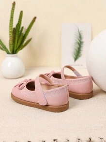 1 Pair Beautiful Girls Bow Flat Spring/Summer Shoes