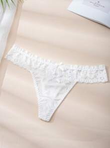 3 Packs Random Color Women Thongs Sexy Low Waist Lace T-Back Underwear Breathable G-String Panties Multipacks S-XL