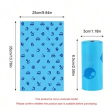 1pc Disposable Diaper Bags With Easy-Tie Tabs, Diaper Trash Bags Or Pet Waste Bags, With Cute Pattern Unscented Diaper Sacks, 15/30/90/100/180 Counts,S - Multicolor - View 15