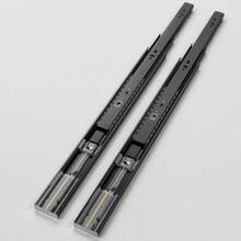 AOLISHENG 5 Pair Drawer Runners Drawer Slides 500mm 45kg Load Capacity Heavy Duty Draw Sliders Full Extension Ball Bearing Kitchen Cabinet Black Draw Runners Replacement Rails Side Mount - 20inch(500mm) - View 2